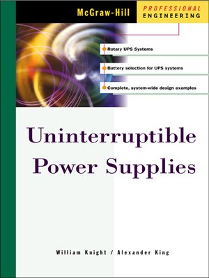 cover image of Uninterruptible Power Supplies